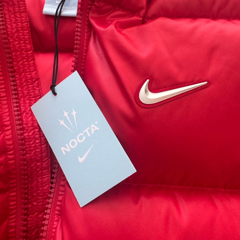 Nike x NOCTA Sunset Red Puffer Jacket Drake Rare!! Size XS - Picture 9 of 11